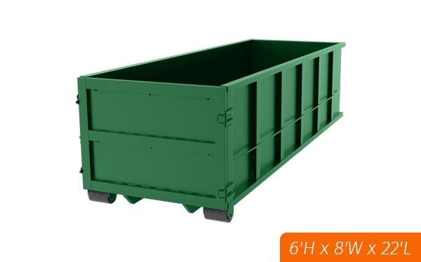 our 30-yard dumpsters can hold up to 4 tons of debris